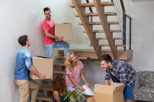 Professional packing materials and organised boxes for a Harrow home move