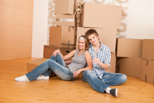 Removal van in Harrow assisting with a smooth home move