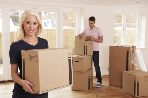 Loading furniture and boxes for a Harrow house or flat removal