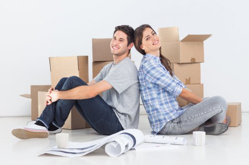 Careful furniture handling during a house move in Harrow