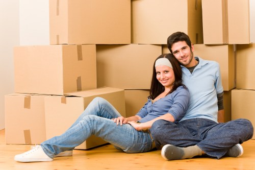 Unpacking service helping a Harrow customer settle into a new home
