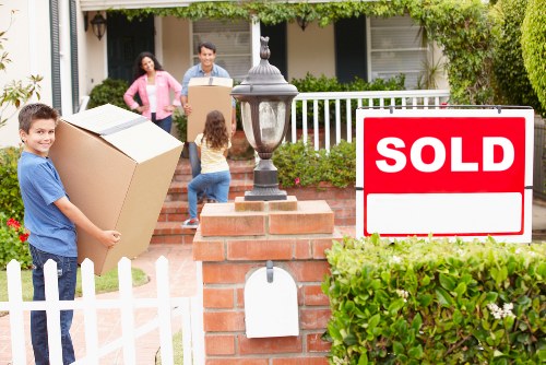 Local packing materials prepared for a Harrow property relocation